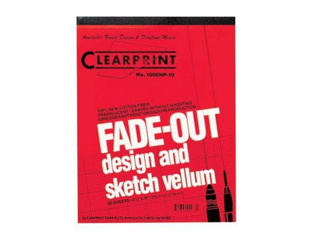 Clearprint Design Vellum Paper 16lb White 8-1/2 x 11 50 Sheets/Pad