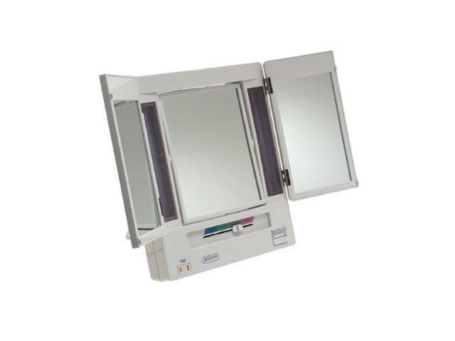 Jerdon Jgl9w 5x Magnification Tri Fold Lighted Mirror Newegg Com Jerdon Jgl9w 5x Magnification Tri Fold Lighted Mirror