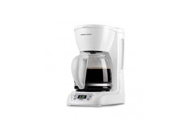 Black and Decker DLX1050W 12-Cup Programmable Coffeemaker- White