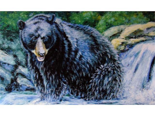 Custom Printed Rugs Dm 02 Black Bear Door Mat Newegg Com