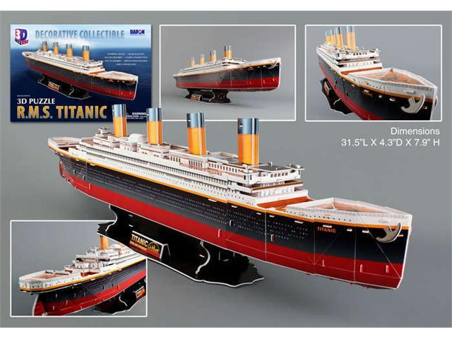 3d Puzzles Cf4011h Titanic 3d Puzzle 113 Pieces Newegg Com