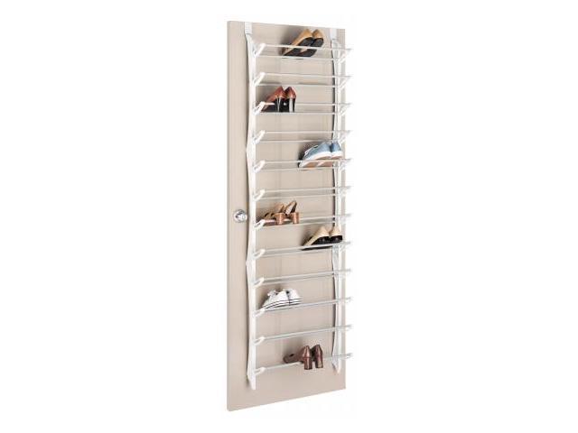 Whitmor Mfg 36 Pair White Over The Door Shoe Rack 6486 1746 Wht Newegg Com