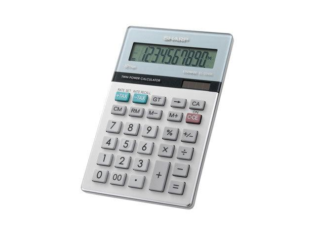 Sharp EL-344RB Basic Calculator 10-Digit LCD 