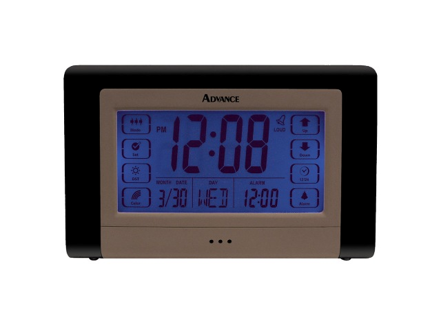 Geneva Clock Company 6225AT Advance Electric LCD Touch Screen Alarm Clock