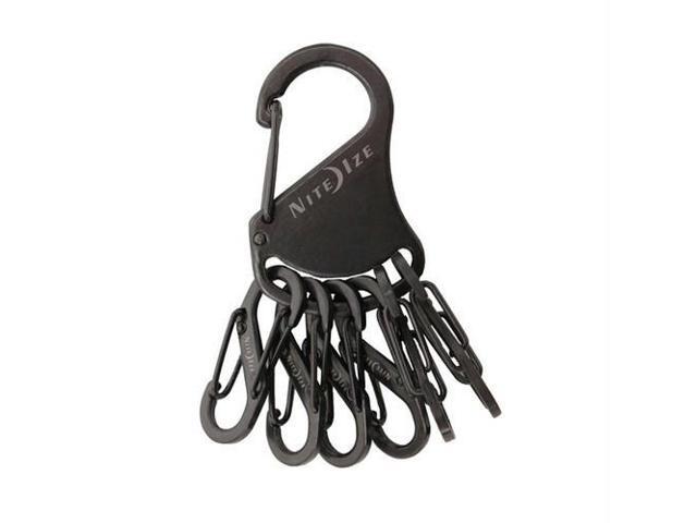 Nite-Ize KRS-03-01 Key Rack Black w//Stainless Steel S-Biner *