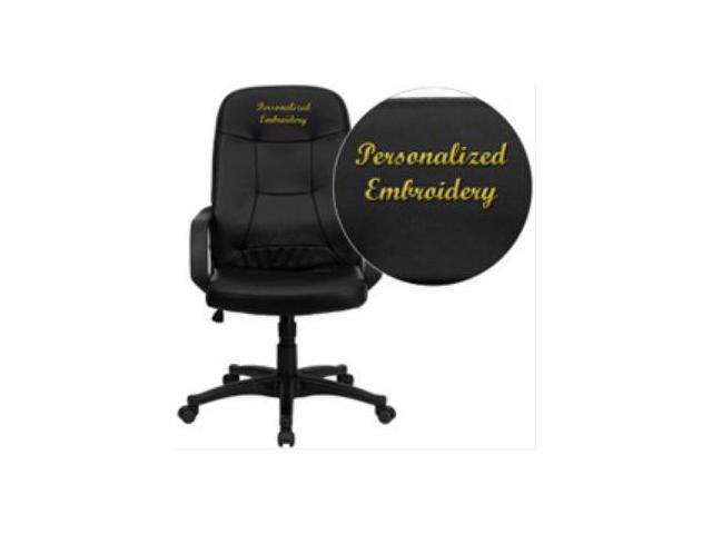 Flash Furniture Embroidered High Back Black Glove Vinyl Executive Office Chair H8021 Emb Gg Newegg Com