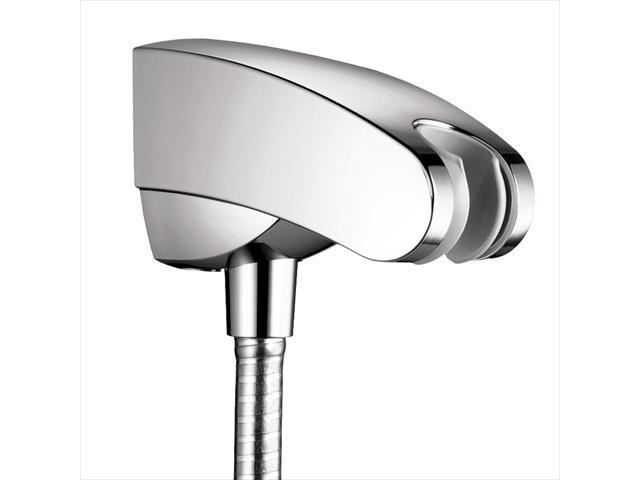 Hansgrohe 27508001 E Holder with Wall Outlet in Chrome - Newegg.com