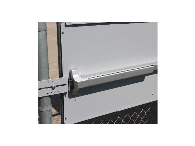 Lockey Ps Sb Silver Panic Shield Strike Bracket Gate Catch Powder Coated