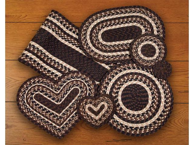 Earth Rugs 43-300 Honey-Vanilla-Ginger Oval Table Runner