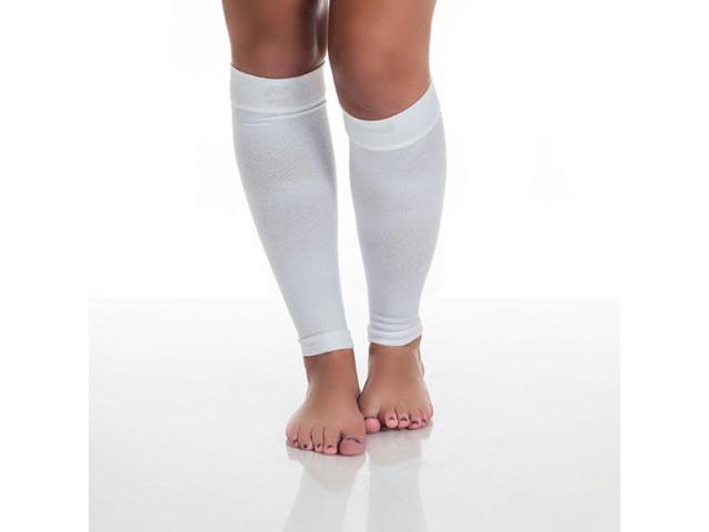 Remedy Calf Compression Running Sleeve Socks - XL-White