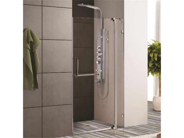 Vigo Industries Vg6042bncl66 66 Inch Frameless Shower Door 37 Vigo Industries Vg6042bncl66 66 Inch Frameless Shower Door 37 In Clear Glass Brushed