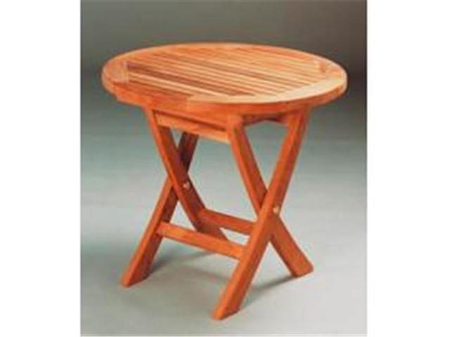 Anderson Teak T 020r 20 Inch Mini Side Round Folding Table Newegg Com