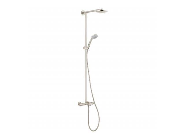 Hansgrohe 27146821 Rain 4 Spray Handshower And Showerhead Combo Hansgrohe 27146821 Rain 4 Spray Handshower And Showerhead Combo Kit In Brushed Nickel