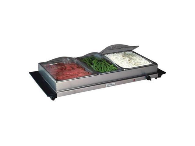 BroilKing NBS-2RT Professional Double Buffet Server with Rolltop Lids