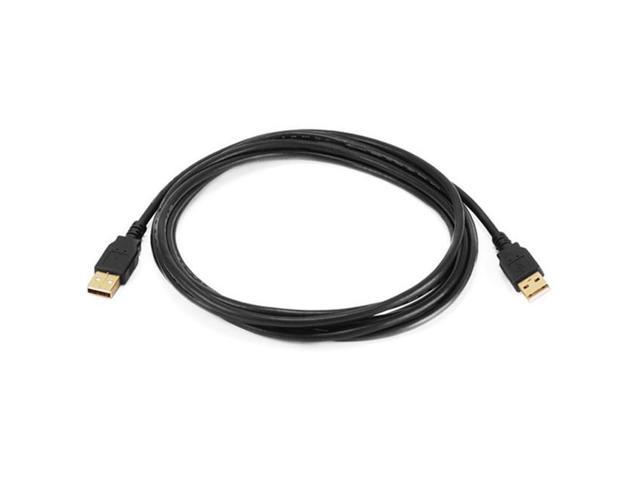 Monoprice 5444 10 ft. USB 2.0 A Male to A Male 28-24AWG Cable, Gold ...