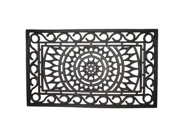 Iuc International 135r Sunburst Recycled Rubber Doormat