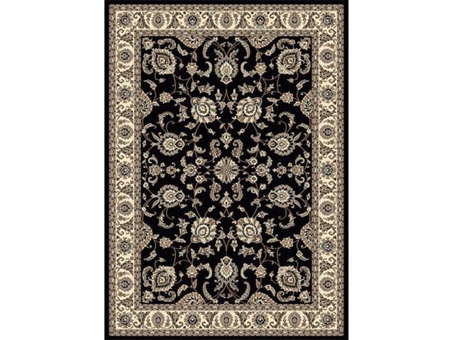 Radici 1426 0011 Black Alba Rectangular Traditional Italy Area Rug 5 Ft In W X 7 H Newegg Com
