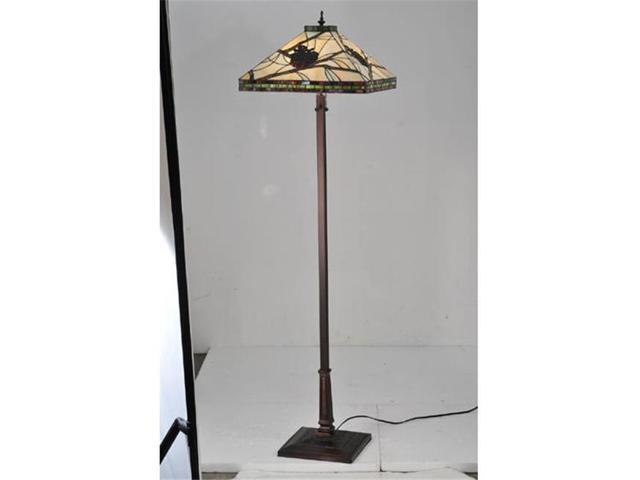 Meyda 106506 Burdy Pine Branch Floor Lamp Newegg Com