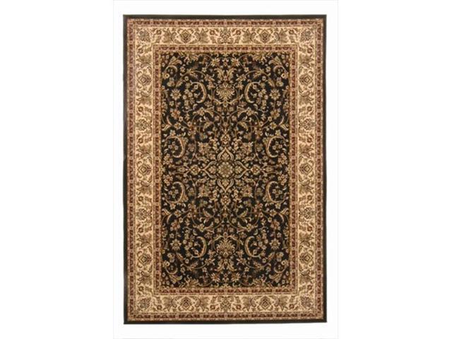 Radici 1318 1522 Black Noble Rectangular Traditional Italy Area Rug 7 Ft 9 In W X 11 6 H Newegg Com