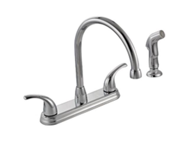 Mintcraft 67387 1101 Kitchen Faucet 2 Handle Chrome Newegg Com