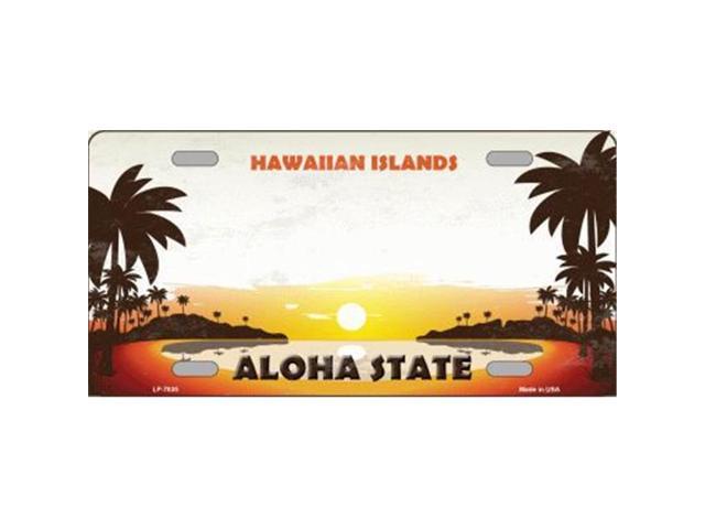 Smart Blonde Lp 7835 Hawaiian Islands Hawaii Blank State Background Novelty Metal License Plate Newegg 