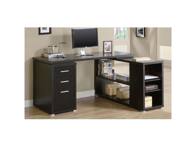 Monarch Specialties I 7019 Hollow Core L Shaped Computer Desk 7019 Hollow Core L Shaped Computer Desk