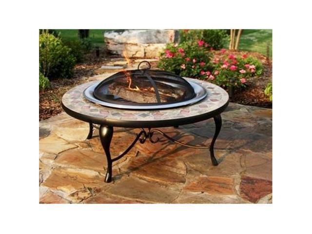 Asia Directad658s 40 In Copper And Slate Fire Pit Table With
