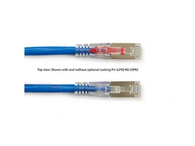 Blue UTP 15-ft. 4.5-m Black Box GigaBase 3 CAT5e 350-MHz Lockable Patch Cable