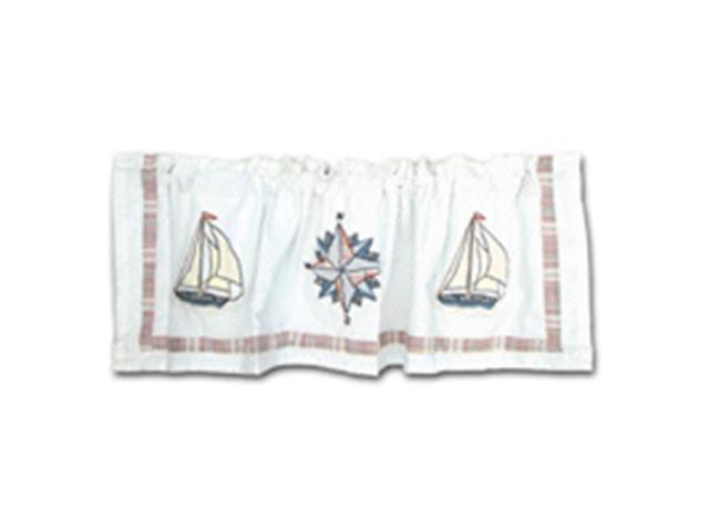 Patch Magic Cvnaut Nautical Curtain Valance 54 X 16 In Newegg Com