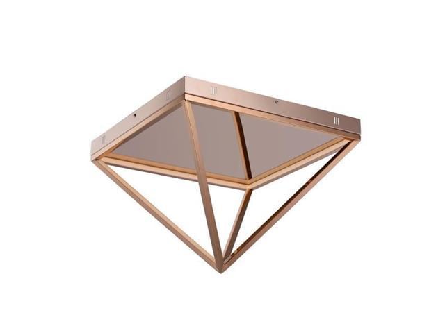 Et2 E20812 Rg Pyramid Led 20 In Rose Gold Flush Mount Ceiling Light