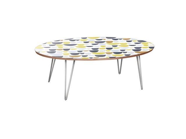 Nyekoncept 12030092 Ondine Hairpin Coffee Table Mid Century Movement Walnut Chrome Nyekoncept 12030092 Ondine Hairpin Coffee Table Mid Century Movement Walnut Chrome