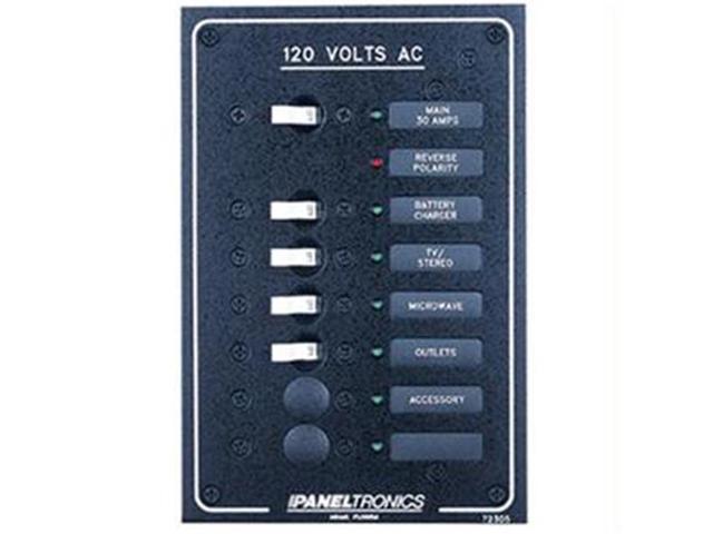 Paneltronics Standard AC 6 Position Breaker Panel /& Main w//LEDs