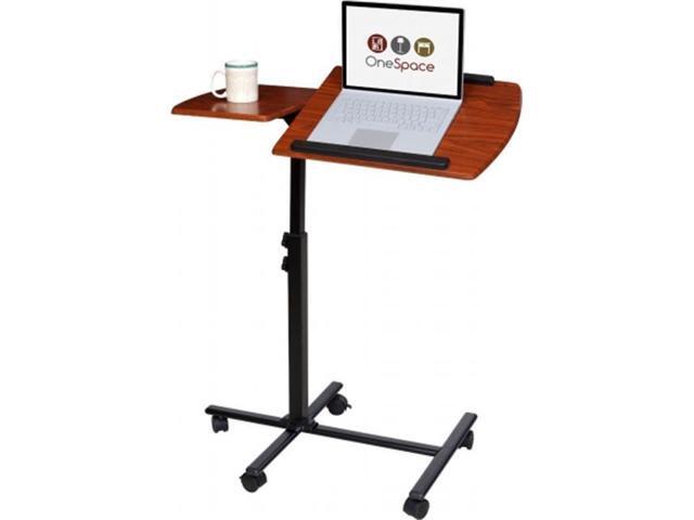 Onespace 50 Jn01 Angle Height Adjule Mobile Laptop Computer Desk With Dual Surface Newegg Com