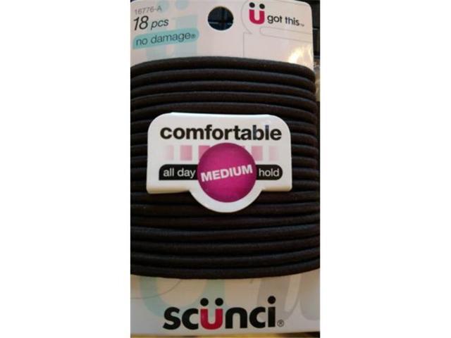 Merchandise 7312881 Scunci No Damage Elastics Black Large Hair