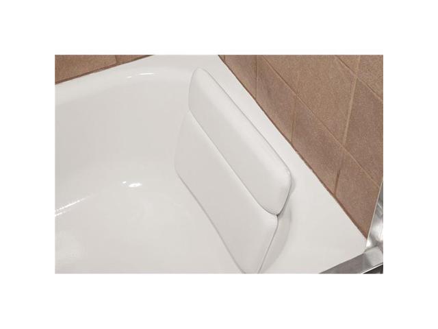 Living Health Products BB 2 Panel Bath Luxury Comfort 2 Panel Vinyl Bathtub Pillow With Relaxing Neck White