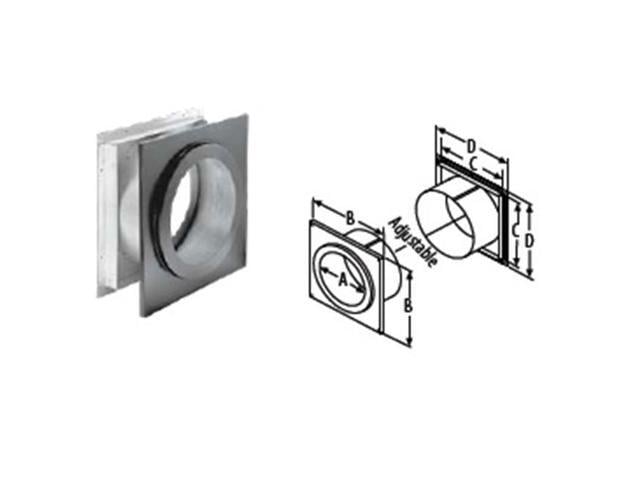 8DP-WTSS 8/" DuraVent DuraPlus Wall Thimble Stainless Steel Painted