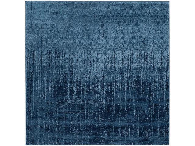Safavieh Ret2770 6065 8sq 8 X Ft Retro Power Loomed Square Area Rug Light Blue Newegg Com