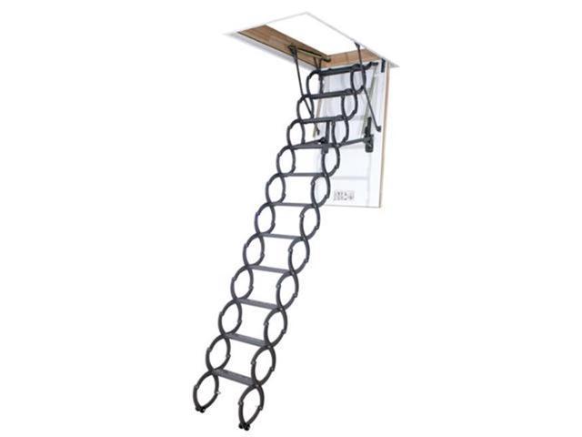 Fakro 860432 LST Scissor Insulated Attic Ladder, 300Lbs