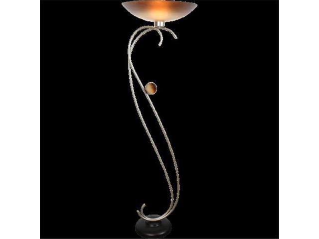 Van Teal 134981 Ambrosia Catalina Too Torchiere Floor Lamp Silver Jacobean Cafe Noir Newegg Com