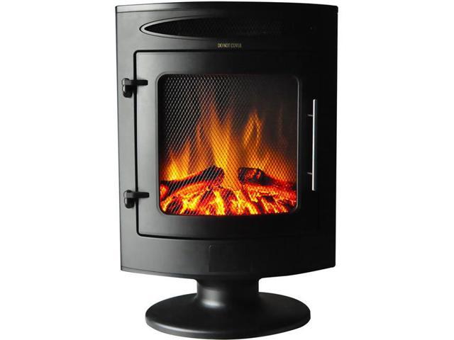 Cambridge Cam20fsef 1blk 1500w Freestanding Electric Fireplace Heater With Log Display Newegg Com