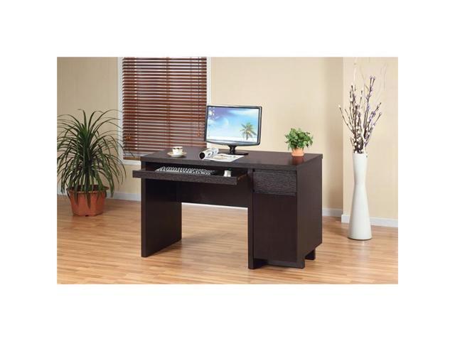 Benzara Bm144448 Contemporary Style Computer Desk With One Storage Contemporary Style Computer Desk