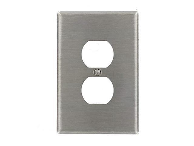 Leviton 004 84103 40 5 25 X 3 In 1 Gang Stainless Steel Duplex