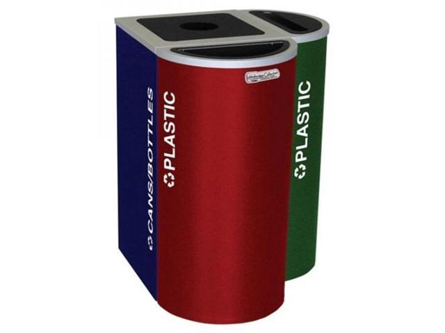 Ex Cell Kaiser Rc Kdhr T Rbx 8 Gal Recycling Receptacle Half Round Top And Trash Decal Ruby Texture Finish Newegg Com - rbx multi purpose grooming system