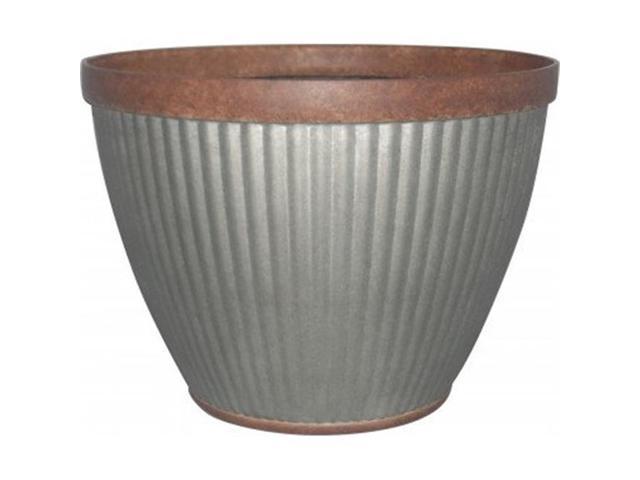 Southern Patio Hdr 046868 20 In Pleated Round Rustic Planter