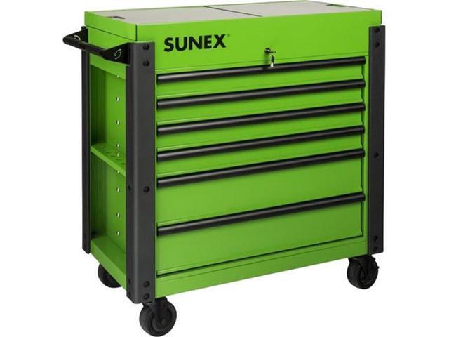 Sunex Tools 8035xtfdlg 3 Drawer Slide Top Cart With Power Strip