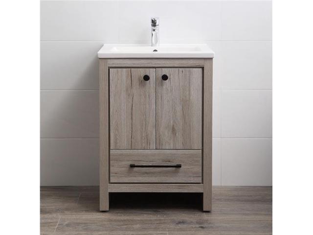legion furniture wm8124 24 in. sink vanity without faucet - nordic oak -  newegg