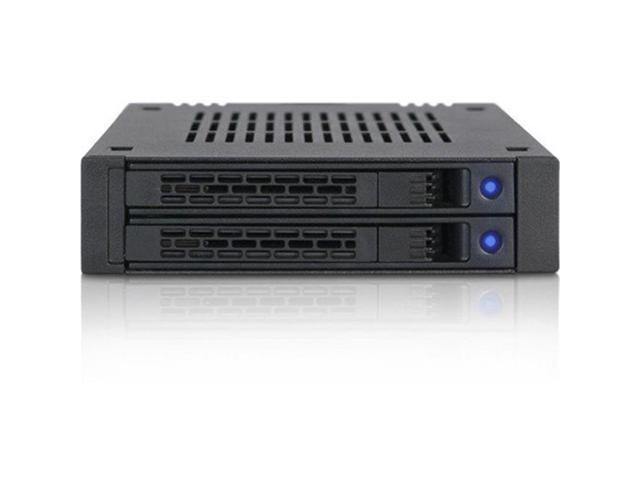 Stop result Red Icy Dock ExpressCage MB742SP-B 2 x 2.5" SAS/SATA HDD/SSD Mobile Rack for  External 3.5" Bay - Comparable to Tray-less Design - Newegg.com