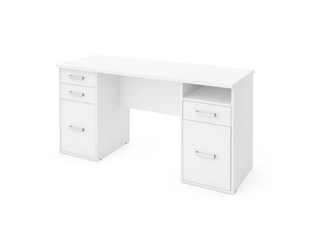 Bestar 21401 1117 Optimum 59 In Computer Desk White Newegg Com