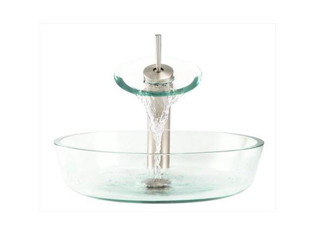 Polaris 625 Wf Bn Brushed Nickel Bathroom Waterfall Faucet