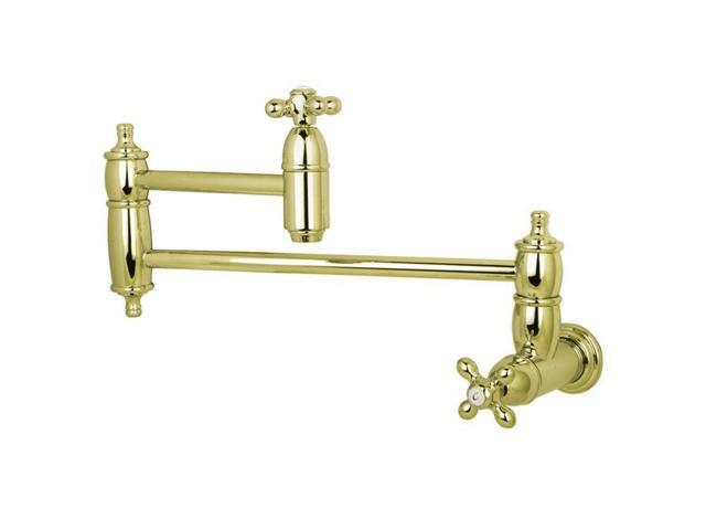 Kingston Brass Ks3102ax Restoration On Wall Mount Pot Filler Kingston Brass Ks3102ax Restoration On Wall Mount Pot Filler Kitchen Faucet Polished